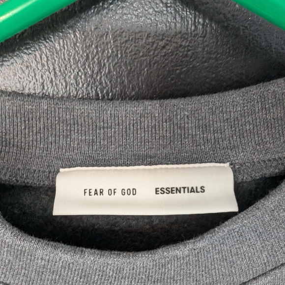 Essentials Sweatshirt Fear Of God Crew Neck Sweatshirt Gray Men's BNWT - Picture 8 of 16